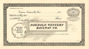 Oakdale Western Railway Co.