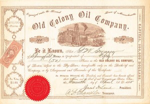 Old Colony Oil Co. - Stock Certificate