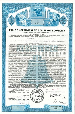 Pacific Northwest Bell Telephone Co. - Bond