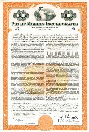 Philip Morris Incorporated - Bond