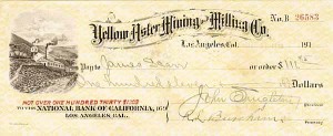 Yellow Aster Mining and Milling Co.