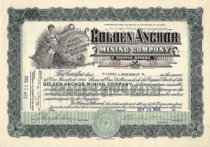 Golden Anchor Mining Co-Tonopah, NV