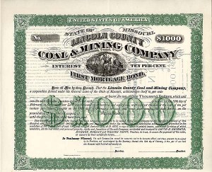 Lincoln County Coal and Mining Co. - $1,000 Bond