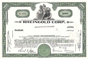 Rheingold Corp. - Stock Certificate