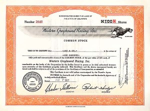 Western Greyhound Racing Inc