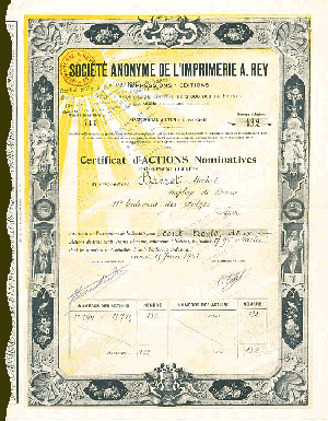 Societe Anonyme de L'Imprimerie a. Rey