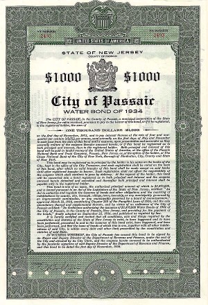 City of Passaic, NJ - Bond