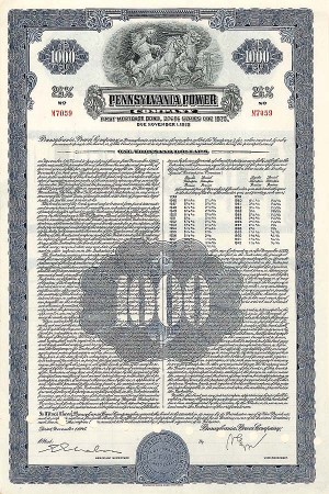 Pennsylvania Power - Bond