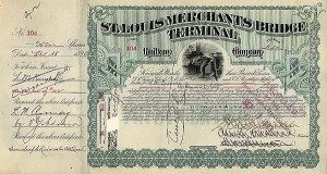 St. Louis Merchants Bridge Terminal Railway Co. - Stock Certificate