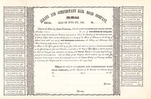 Albany and Schenectady Railroad - Bond