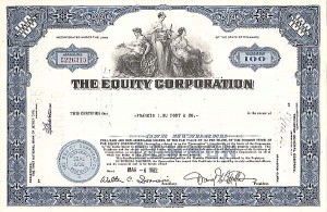 Equity Corporation - Stock Certificate