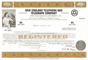 New England Telephone and Telegraph Co. - Bond