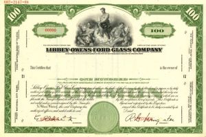 Libby-Owens-Ford Glass Co. - Stock Certificate