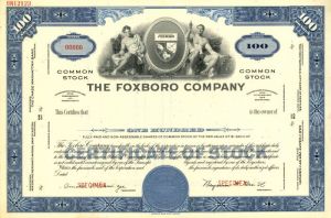 Foxboro Co. - Specimen Stock Certificate