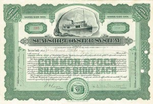 Sealshipt Oyster System - Stock Certificate (Uncanceled)