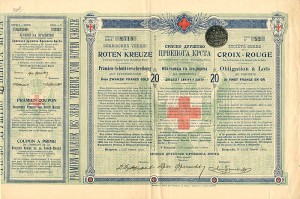 Societe Serbe De La Croix-Rouge - 20 Francs (Uncanceled)