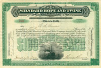 Standard Rope and Twine Co. - Stock Certificate