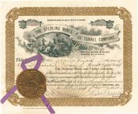 Sterling Mines and Tunnel Co. - Stock Certificate