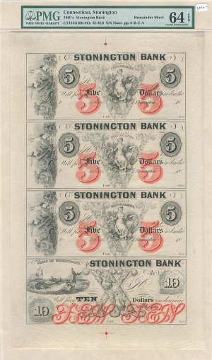 Stonington Bank - PMG Graded or Not
