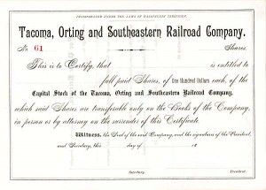 Tacoma, Orting & Southeastern Railroad