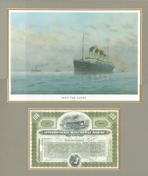 International Mercantile Marine with Titanic Print - Co. that Made the Titanic