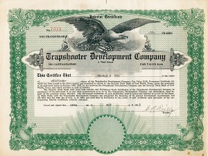 Trapshooter Development Co. - Stock Certificate