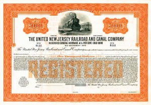 United New Jersey Railroad and Canal Co. - Bond