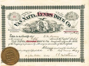 Van Natta Drug Co. - Stock Certificate