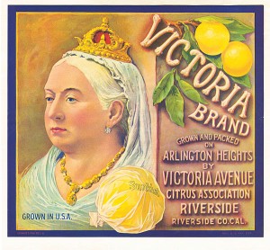 Fruit Crate Label - Victoria Brand