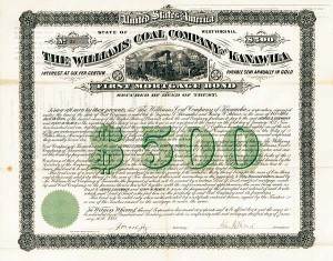 Williams Coal Co. of Kanawha Bond