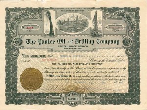 Yankee Oil and Drilling Co. - Stock Certificate