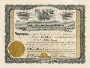Zee-Zee Tire and Rubber Co. - Stock Certificate