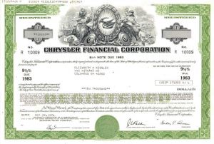 Chrysler Financial Corporation - Famous Automotive Co. Bond