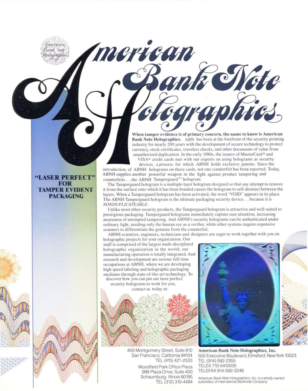 American Bank Note Holographics - Statue of Liberty Hologram