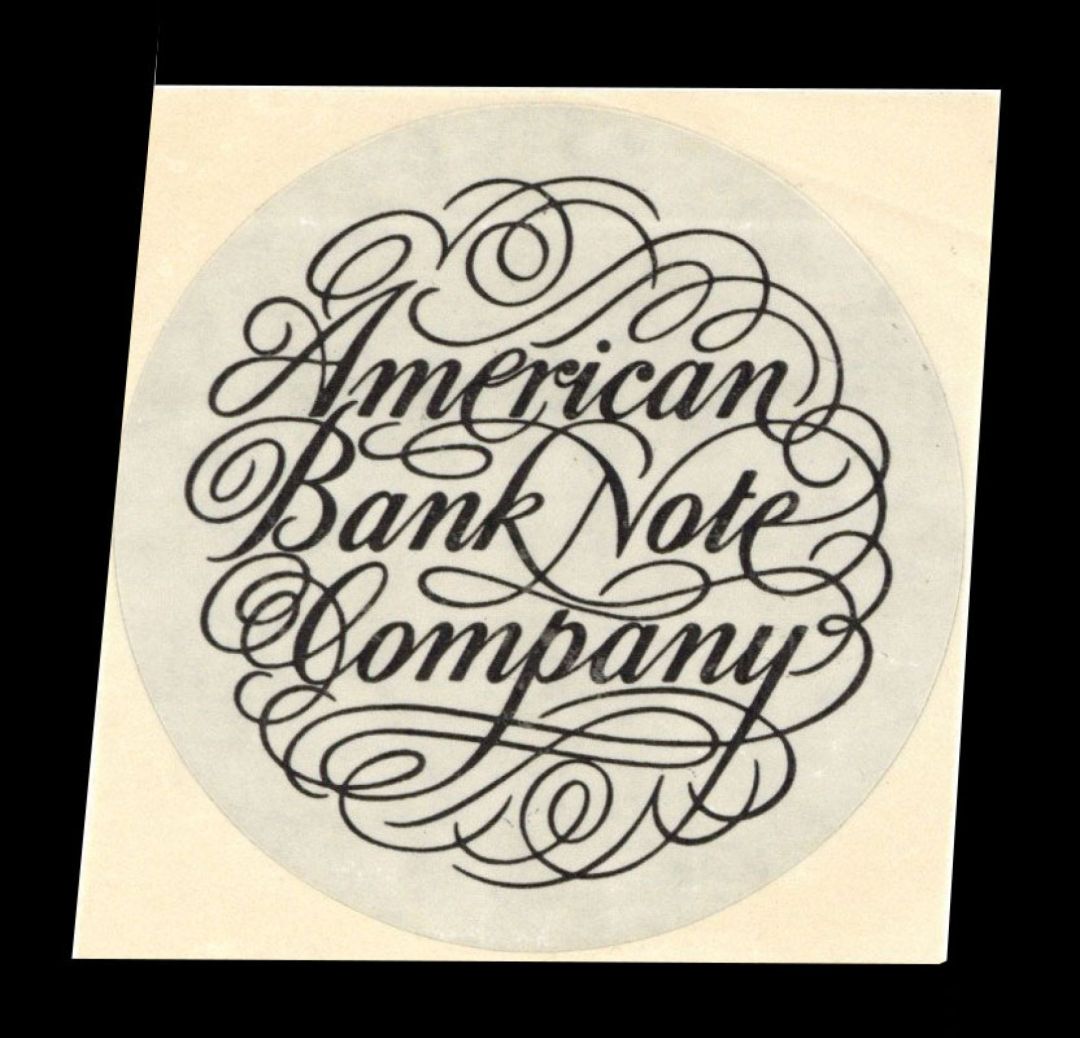 American Bank Note Co. Sticker