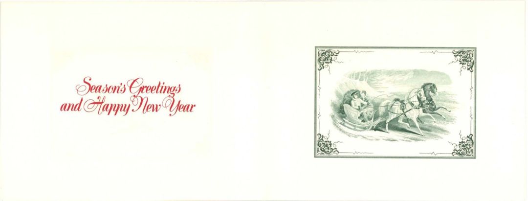 American Bank Note Company Greeting Card - Season's Greetings