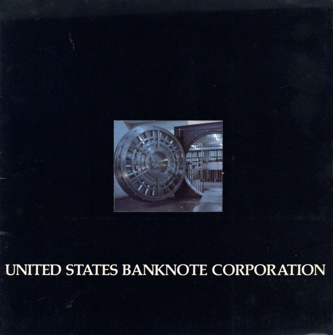 United States Banknote Corporation Booklet