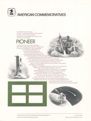 American Bank Note Company American Commemoratives Pioneer- 1975 dated