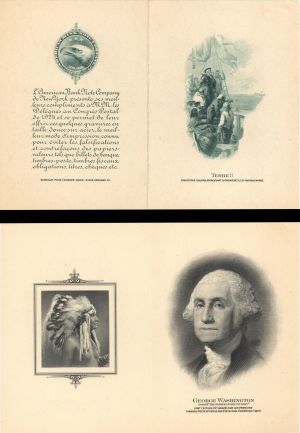 American Bank Note Company Card - 1924 dated