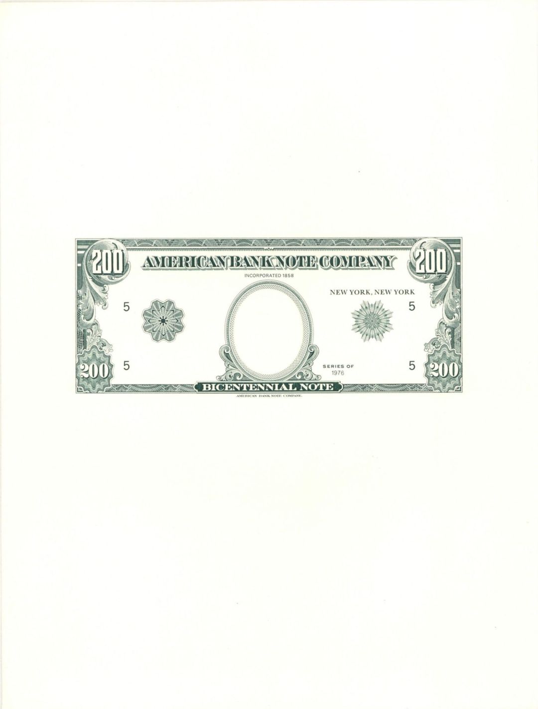 Empty Folder of American Bank Note Company Engravings - American Bank Note