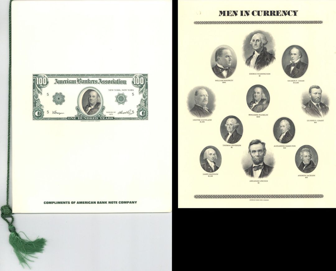 Folder of American Bank Note Company Engravings - American Bank Note