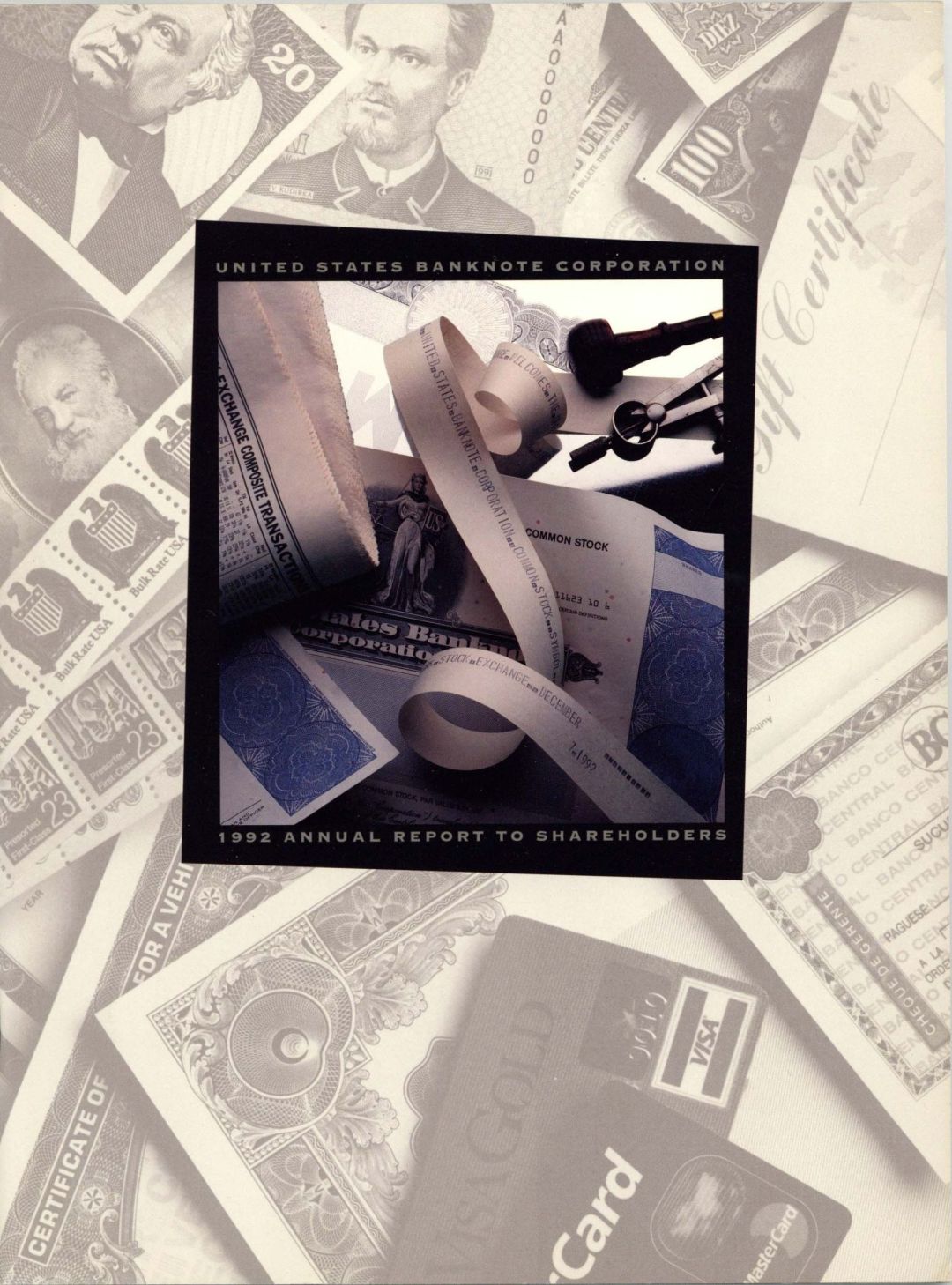 United States Banknote Corporation Annual Report - 1992 dated American Bank Note