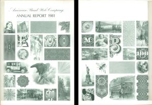 American Bank Note Company Annual Report - 1981 dated American Bank Note