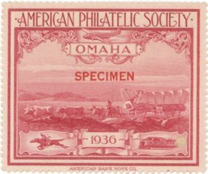 American Philatelic Society Stamp - American Bank Note Specimen