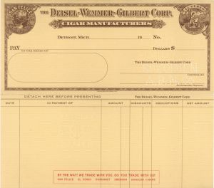 Deisel-Wemmer-Gilbert Corp. - American Bank Note Company Specimen Checks