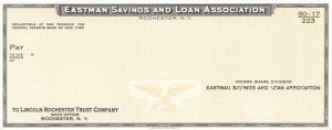 Eastman Savings and Loan Assoc. - American Bank Note Company Specimen Checks
