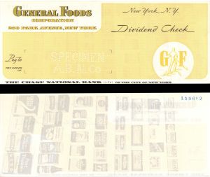 General Foods Corp. - American Bank Note Company Specimen Checks