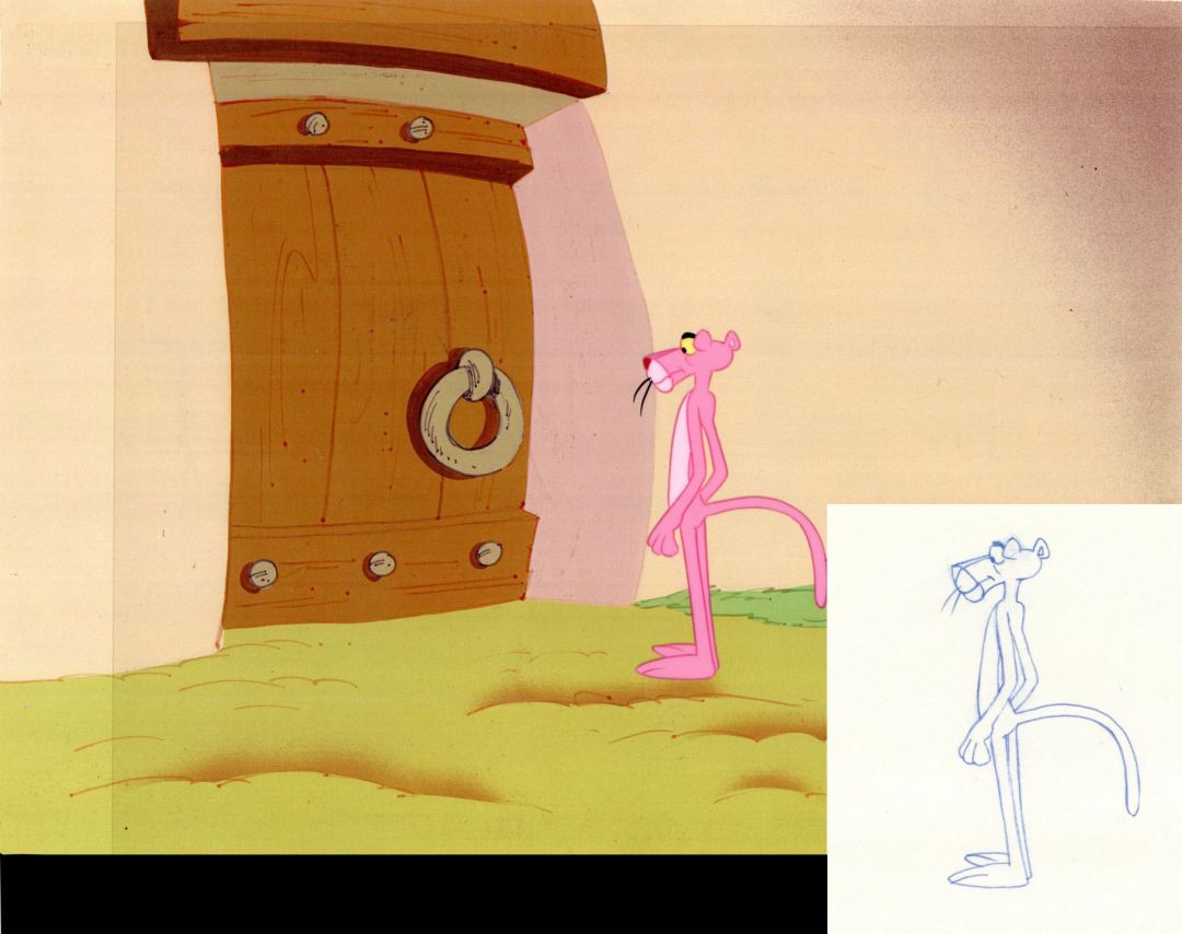 Pink Panther - Cell and Drawing
