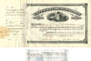 East End Electric Light Co. Transferred to Geo. Westinghouse, Jr. - Stock Certificate
