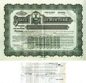 State of New York - Will of Frederick W. Vanderbilt - $1,000 General Bond - Mentions William Seward Webb